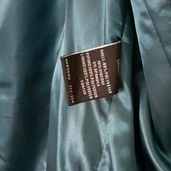 Kensie Teal/Green Coat - Picture 8 of 8